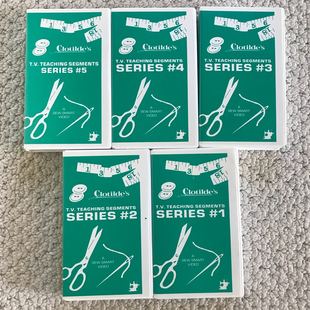 SEW SMART VIDEO CLOTILDE 5 SERIES VHS Video Tape